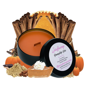 Pumpkin Pie 6.5oz Decorative Travel Tin Candle