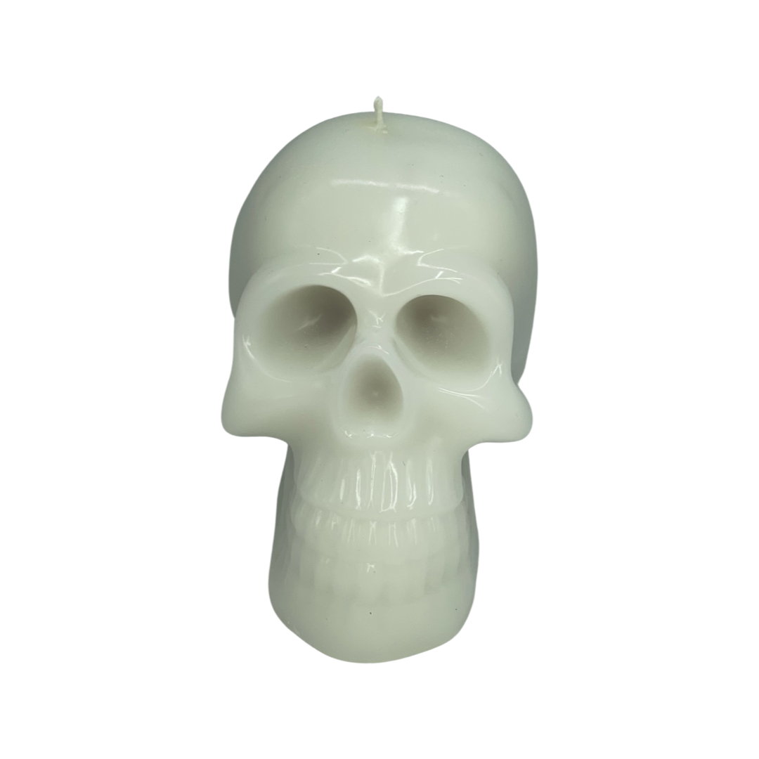 Bleeding Skull Pillar Candle