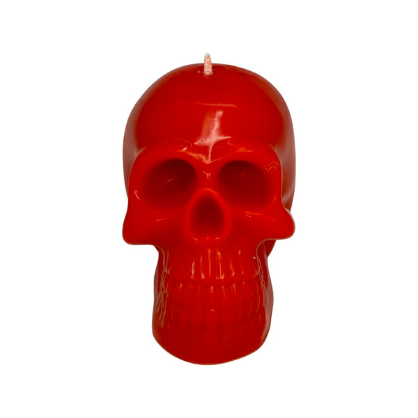 Bleeding Skull Pillar Candle